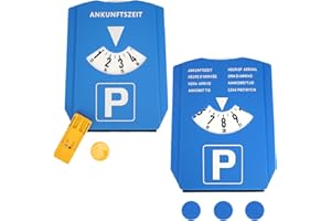 NIUQIGE Parquímetro Digital con Raspador de Hielo para Automóviles y Motocicletas | Incluye Medidor de Perfil de Neumáticos y Ficha para Carrito de Compras | Disco de Estacionamiento