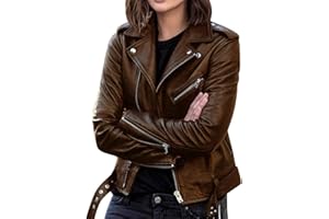 BAIXIAOCHI Chaqueta De Cuero Chaqueta De Mujer Manga Larga Ropa De OtoñO E Invierno Chaqueta De Cuero Corta Y Delgada