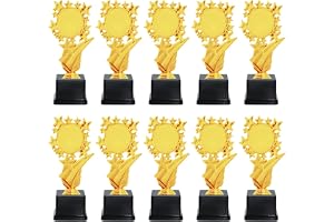 10 PC Trophy 06 with Customization Logo for Events, Functions, Award (20 CM)