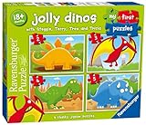 Ravensburger My First Puzzle, Jolly Dinos (2, 3, 4 & 5pc) Jigsaw Puzzles