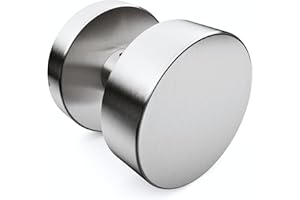 Sempro FIX Poignée de porte en acier inoxydable - Fixe, espacement des vis 38 mm, pour épaisseur de porte 38 à 55 mm - Demi ensemble pour porte d'entrée et porte intérieure