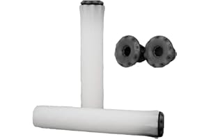 Poignées pour trottinette BMX Ethic DTC, anti-saleté sans bride Soft long + Fantic26 Sticker (Transparent)