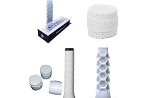 ZRZ - Hesacore Grip Tourgrip + Overgrips Wilson Confort Pro Perforados o Lisos Grip Cinta Pala de Padel, Raqueta Tenis con Goma o Anillo Protector de Empuñadura Padel Rugoso