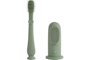 ‎VICLOON Vicloon Fingerzahnbürste für Babys & Kleinkinder, 2 Stück Baby Silikon Fingerzahnbürste, Beruhigen und Stimuliert das Zahnfleisch, Baby Kindermundpflege, Fingerzahnbürste Babys für 6-18 Monate
