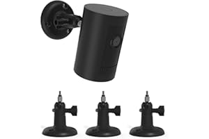 HOLACA Zestaw 3 uchwytów do kamery Stick Up Cam/Indoor Cam/Wyze Cam/Eufy Cam/Arlo, pasuje do wszystkich kamer ze standardowymi otworami gwintowanymi 1/4 (czarny)