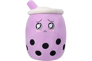 HXPLN Peluche Bubble Tea, Bubble Tea Peluche 50cm, Peluche Kawaii Peluche Boba pour Les Filles et Les Garçons, Souple Jouets Coussin Potelés pour Enfants Cadeau (Violet)