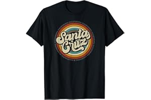 SANTA CRUZ CA VINTAGE RETRO GRAPHIC DESIGNS Santa Cruz City in Kalifornien, Kalifornien, Vintage-Retro-Souvenir T-Shirt