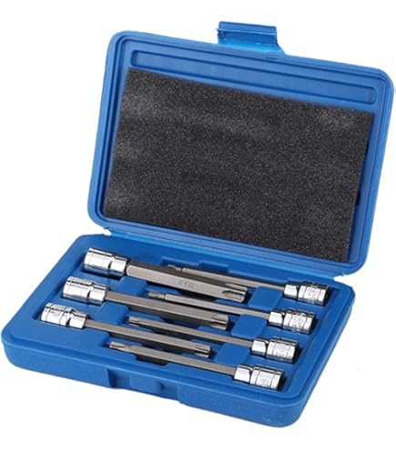 Torx-moerbitset, steeksleutel, binnen, torx-set T20 - T80