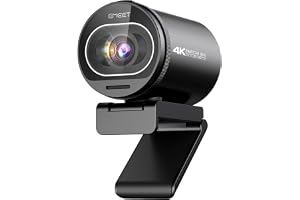 eMeet S600 4K Webcam for Streaming - Sony 1/2.5'' Sensor, PDAF Autofocus, 1080P@60FPS, 2 Noise Reduction Mics, Built-in Privacy Cover, 40°-73° FOV, Streaming Camera for Live Commerce, Gaming, Beauty