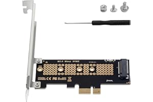 Duttek Pcie Nvme Adapter 3.0/4.0 X1 Expansion Card Supports The M.2 NVME X4 X8 X16 Slots and The 2230/2242/2260/2280 SSD of The M.2 NVME Protocol