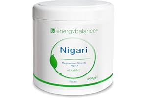 ‎ENERGYBALANCE EnergyBalance Nigari Magnesiumchlorid - Salz für Tofu, Pulver aus Rohsole - Vegan, Glutenfrei, Laktosefrei, ohne Zusätze - Qualität aus der Schweiz - 500 g