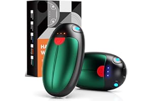 VTHW Hand Warmers Rechargeable 2 Pack, Electric Hand Warmers Reusable, USB Hand Warmer 20 Hrs Warmth 3 Levels Heat, Portable Pocket Handwarmers for Hiking Golf Raynaud's Arthritis