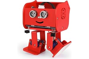 ELEGOO Penguin Bot Robot kompatybilny z Arduino IDE, dwunożny robot MINT do przebudowy z samouczkiem dla majsterkowiczów, zabawka STEM dla dzieci i dorosłych, V2.0 (czerwony)