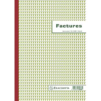 Carnet Factures Micro Entreprise Exacompta - 50 Feuillets Autocopiants, 21x14,8cm (Lot De 2)