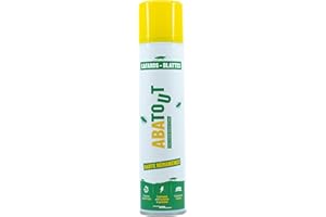 ABATOUT - Laque Anti-Cafards et Blattes - Contre les Rampants Nuisibles - Valve Mini-Jet - Précision - 300 ml