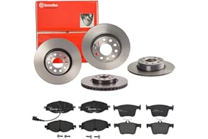 BREMBO BUNDLE Bremsen Set Bremsscheiben Bremsbeläge Brembo vorne hinten für für VW Golf 7 - Sportsvan
