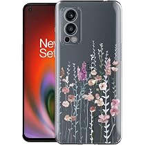Kaywzo Handyhülle Für OnePlus 8 Pro – Transparente TPU Hülle Mit Blumen-Muster, Stoßfest