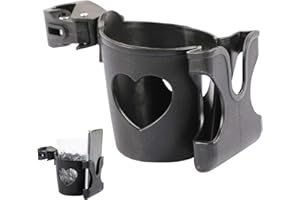 TRHDFW Pram Cup Holder Universal with Phone Holder, Universal Pram Bicycle Pushchair Cup Holder, pram accessories for Pushchair, Stroller, Buggy, Coffee Cup Holder