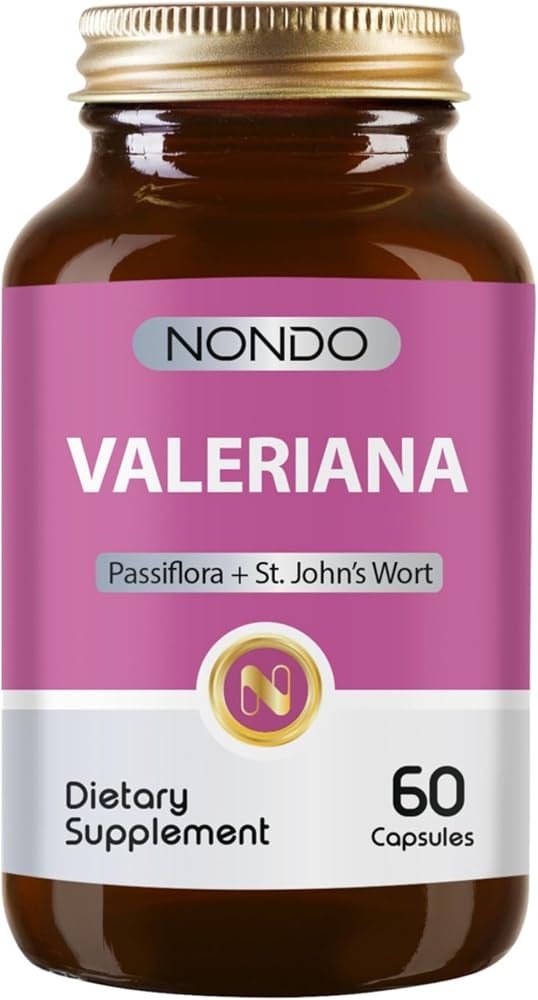 Nondo Valeriana Kedi Otu 60 Kapsül Pasiflora Sarı Kantaron Rahat Bir Uyku Döngüsü İçin