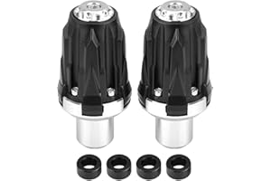 HLYJOON Cadre d'échappement modifié Sliders 2Pcs Moto 10mm Moto Anti Crash Slider Protector Alliage d'aluminium Nylon Moto Axe de roue Slider Protection contre les chutes Accessoire