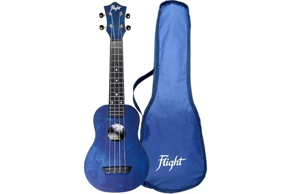 Flight, 4-String Travel Series Soprano Ukulele, Dark Blue (TUS-35DB)