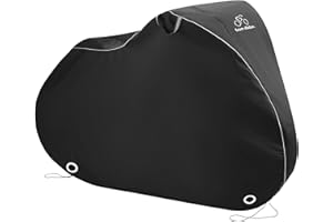 TeamObsidian Bike Cover - Waterproof Outdoor & Indoor Bicycle Storage For 1 to 3 Bikes - Heavy Duty Ripstop 210D Tent Material - Stationary Electric Bike Protection for All Seasons