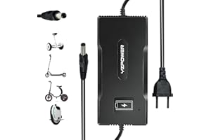 YZPOWER Cargador de patineta eléctrica de 54.6V 4A, Adecuado para Cargar baterías de Litio de 48V (Bicicleta eléctrica, Scooter eléctrico, Hoverboard, smartgyro) equipados con Conector DC5.5*.21 mm.