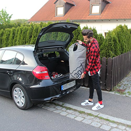 Tempracell Wäschekorb, Polyester, ca. 100 L Volumen, grau, 55 x 80 x27 cm - 6