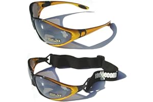 Ladgecom All-Weather Sunglasses & Goggles with Head Strap for Cycling, Running & Ski Sports