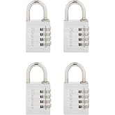 Master Lock Kendi Kombinasyon Asma Kilidinizi Ayarlayın, 4'l&uuml; Paket, G&uuml;m&uuml;ş 643EC4