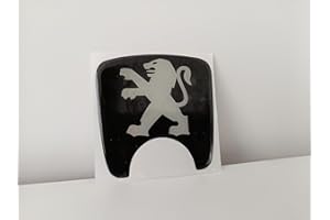 GÉNÉRIQUE Logo Monogramme Sticker Emblème Badge Autocollant Compatible avec Coffre Peugeot 106 Phase 2