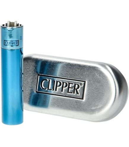 Briquets Clipper Collection - X4 Briquets - Modèle Digital World - Briquet Clipper/Briquet