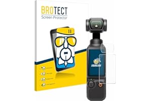 BROTECT Schutzglas für DJI Osmo Pocket 3 (Display + Linse) Schutzfolie Panzer Folie Glas Displayschutz Made in Germany [ 9H, Anti-Fingerprint]
