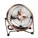 Produktbild EasyAcc 4 Zoll Mini USB Ventilator Desktop Lüfter Neigbar Für Den Schreibtisch Klein, Kompakt und Kraftvoll, mit an/Ausschalter - Bronze