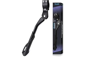 Wantli Pata de Cabra para Bicicleta, Aluminio, Soporte Ajustable del Retroceso, Carga Máxima 35kg para 24-29" Montaña Ciclismo, BMX Carretera Bicicletas, 700c, MTB, Ebike