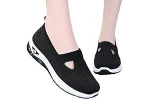 XZBLING Women Orthopedic Casual Shoes Breathable Soft Sole Orthopedic Walking Shoes Women Orthopedic Walking Sneaker Lightweight Athletic Walking Shoes Black