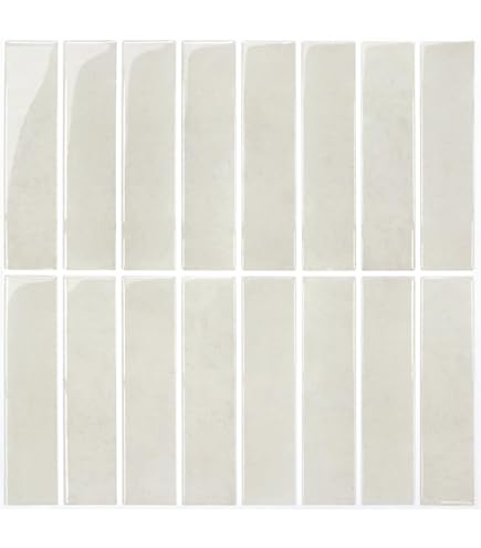 SMART TILES 5 Fogli Adesivi 3D Per Piastrelle - 29x22,9 Cm - Effetto Gel-O Per Cucina, Bagno E Pareti - Made In North America