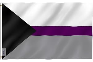 ANLEY Fly Breeze 3x5 fötter Demisexuell stolthetsflagga - Levande färg och UV-blekningsbeständig - Canvashuvud och dubbla söm