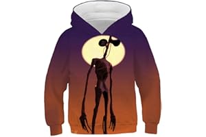 CKCKTZ Siren Hea-ds Merch Kids Felpa con cappuccio per ragazzi e ragazze Unisex Gamer Felpa con cappuccio Top Sportswear 3-13 anni