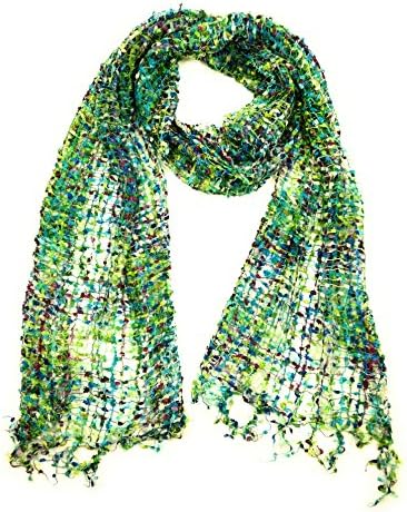 Lace Style Neck Scarf (Teal Mix)