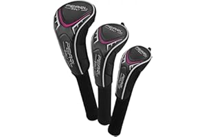PEARL GOLF PearlGolf Headcovers - Driver - Fairway - Rescue, pink weiß
