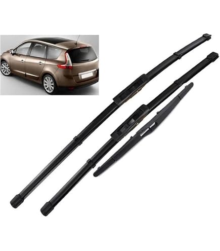 Jeu De Balais D'essuie-glace Plat - Pour Renault Mégane 3 (2008-2017) Et Nombreux Modèles