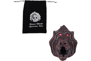 FUKAISU Silbato de la Muerte Azteca, Más de 125 Decibeles Gritos Reales Silbato Muerte Azteca Gritos Que Suenan Humanos Auténticos Ideal para Bromas Halloween Coleccionables