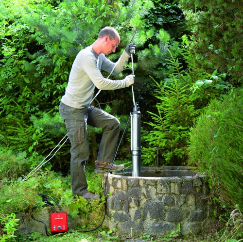 Einhell Tiefbrunnenpumpe GC-DW 1300 N (1300 W, max. 5000 l/h, 20 m Eintauchtiefe, 65 m Förderhöhe, Edelstahlgehäuse, inkl. 22 m Ablassseil) - 10