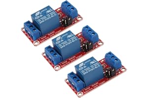 DUBEUYEW DC 5V Relay Module 1-Channel Relay Switch with Optocoupler Isolation High/Low Level Trigger(3PCS)\