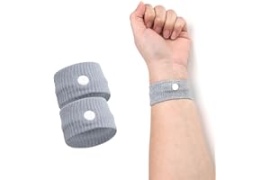 Bracelets Anti-nausées, punwey Soulagement de Nausée Bracelet d'acupression Idéal pour les nausées de grossesse, les Voyages en Avion, Bateau, Voiture - Acupression Naturelle Réutilisable et Lavable