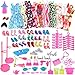 Produktbild Fully 108tlg./Set Kinderspielzeug Zubehör Kostüm für Barbie-Puppe Kleider Kleiderbügel Shuhe Kammen Handtasche Ohrringe Krone Spiegel Luftgebläse