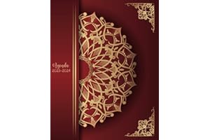 Agenda 2023 2024 Semainier A4: Planificateur Grand Format | Horaires de 7h00 à 21h00 (Jolie Couverture Mandala)