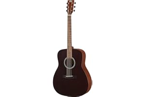 YAMAHA F400 Guitarra Acústica – Cuerpo tipo Dreadnought, Escala 25", Acabado satinado, ideal para Principiantes, Sonido Rico y Equilibrado, Diseño Elegante – Acabado Smoky Black