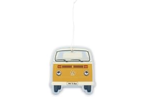 BRISA VW Collection - Ambientador/difusor de aire para coche T2 Bus de Volkswagen en un pack individual (Frontal del Bus/Vainilla/Naranja)